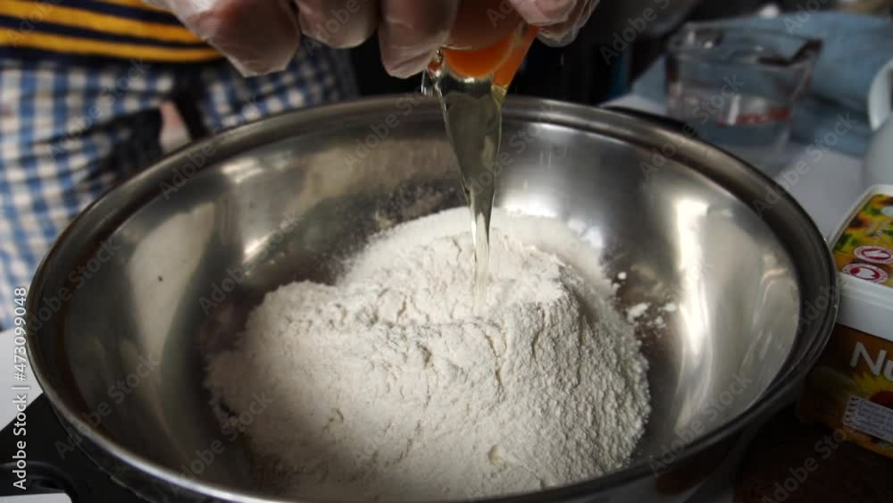 Preparing the dough Preparing the dough