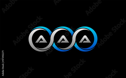 AAA Letter Initial Logo Design Template Vector Illustration