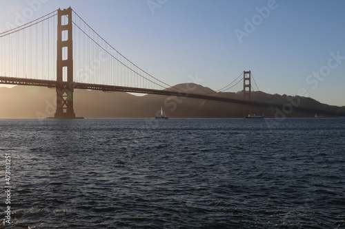 Amazing walk at the Golden Gate Bridge in San Francisco, United States of America. What a wonderful place in the Bay Area. Epic sunset and an amazing scenery. One of the most famous place in the world