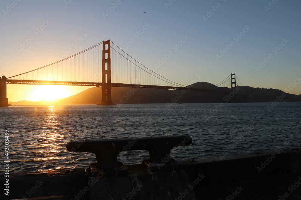 Amazing walk at the Golden Gate Bridge in San Francisco, United States of America. What a wonderful place in the Bay Area. Epic sunset and an amazing scenery. One of the most famous place in the world Amazing walk at the Golden Gate Bridge in San Francisco, United States of America. What a wonderful place in the Bay Area. Epic sunset and an amazing scenery. One of the most famous place in the world
