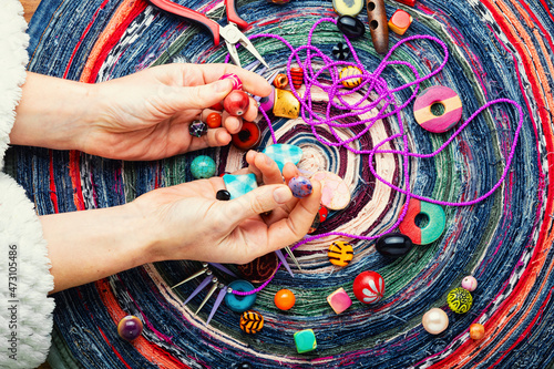 Принти на полотні Beads for fashion jewelry