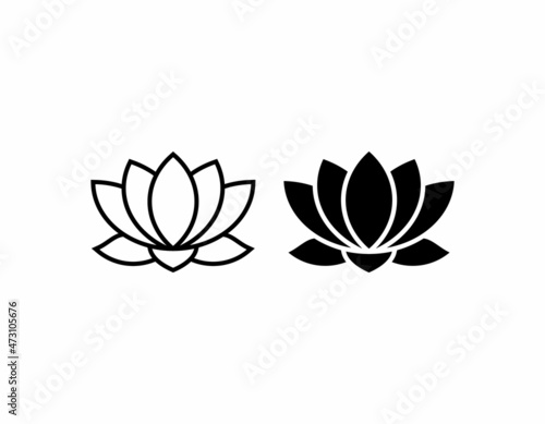 lotus flower vector icon