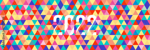 2022 Modern Triangle Geometric background Vector 7500x2500