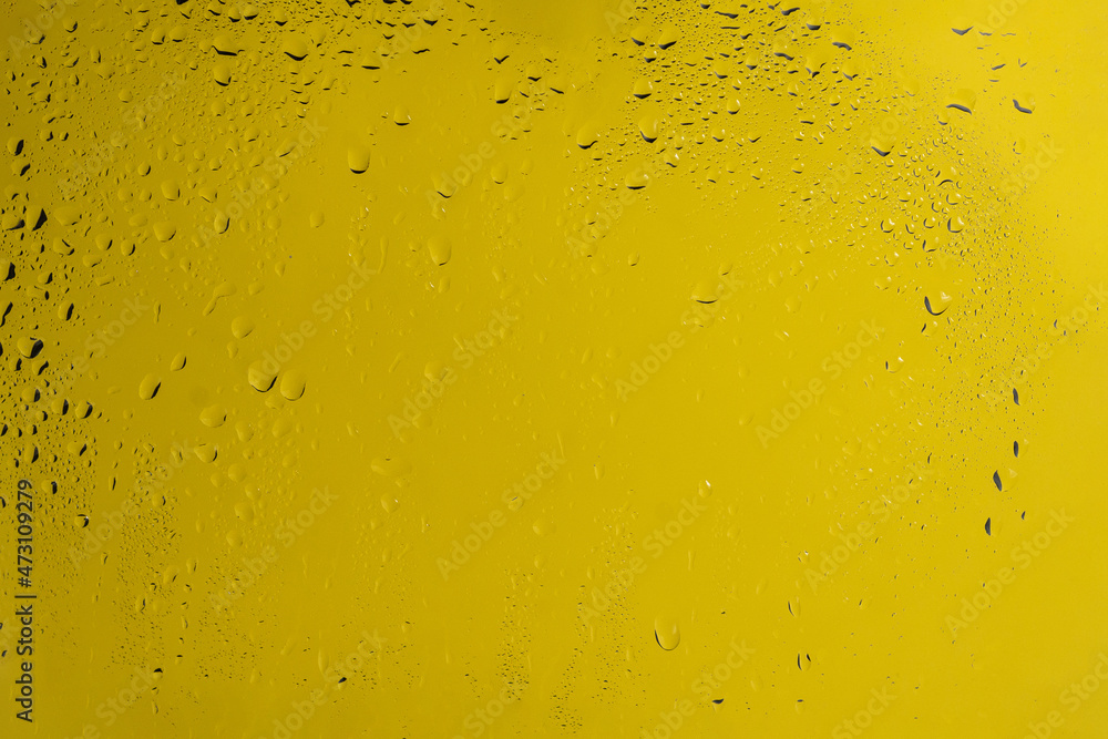 Yellow backgrond with water drops. Yellow backgrond with water drops.
