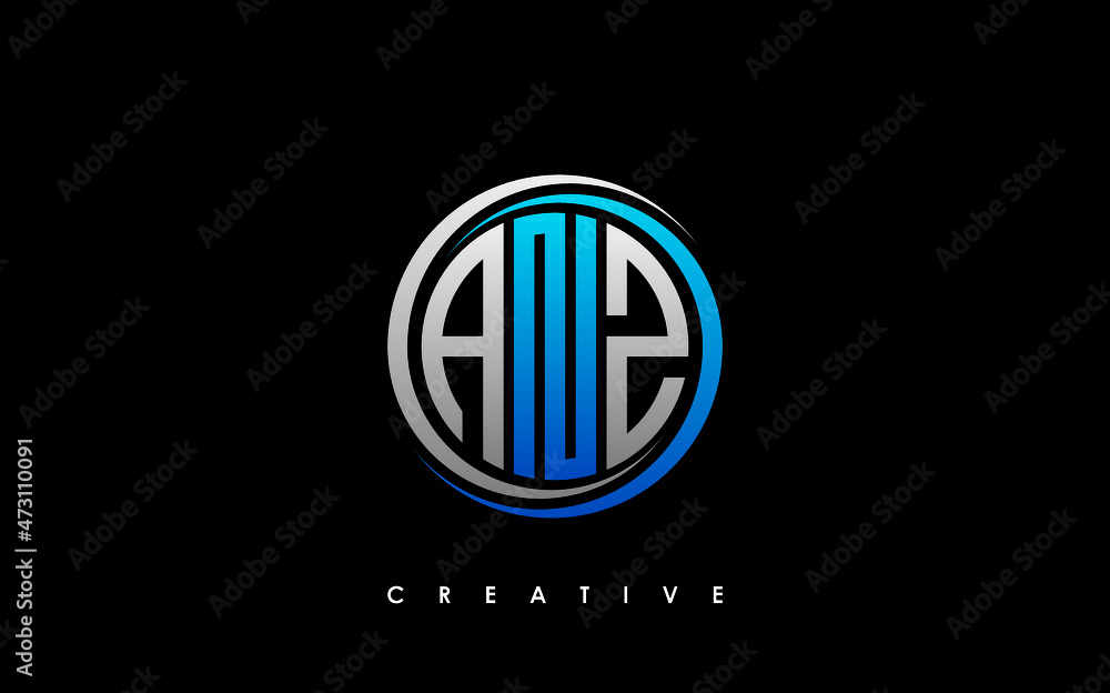 ANZ Letter Initial Logo Design Template Vector Illustration ANZ Letter Initial Logo Design Template Vector Illustration