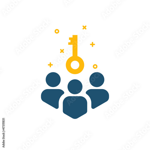 teamwork success like people with simple key