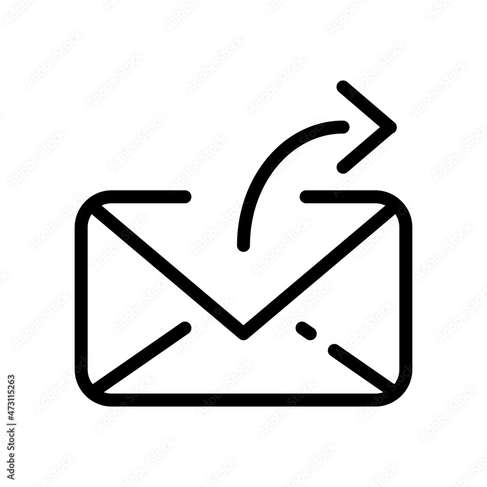 Mail icon. Send message pictogram for web. Line stroke vector eps10. Simple logo symbol isolated on white background. Outline icon . Mail icon. Send message pictogram for web. Line stroke vector eps10. Simple logo symbol isolated on white background. Outline icon .