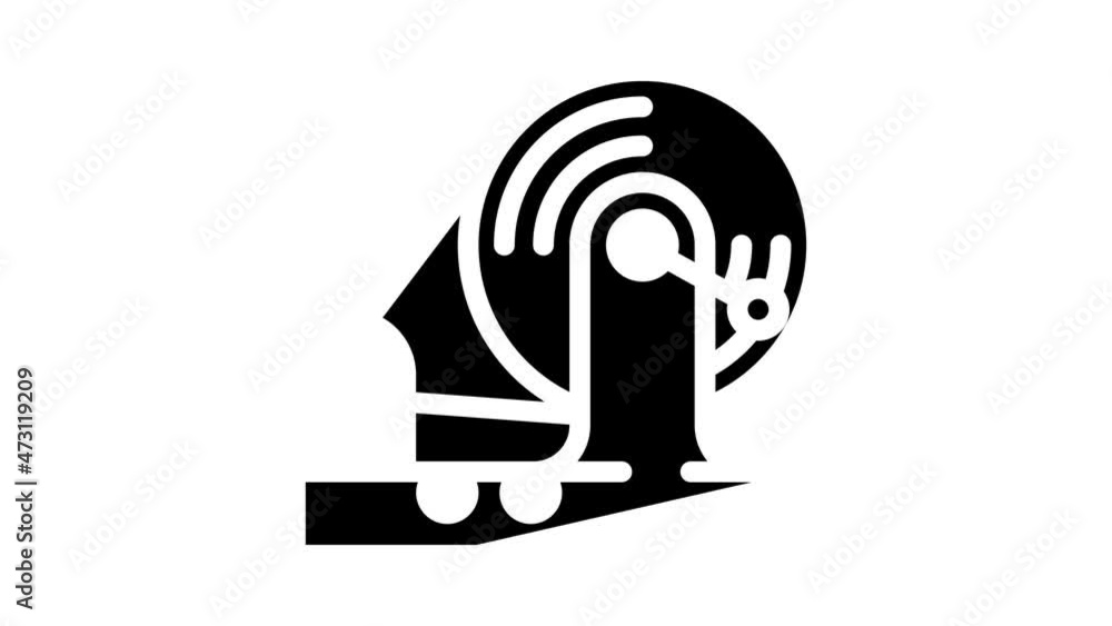 testing equipment electromagnetic animated glyph icon testing equipment electromagnetic sign. isolated on white background testing equipment electromagnetic animated glyph icon testing equipment electromagnetic sign. isolated on white background