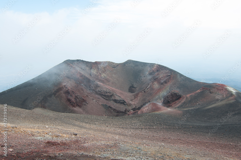 Vista del paesaggio vulcanico Etna