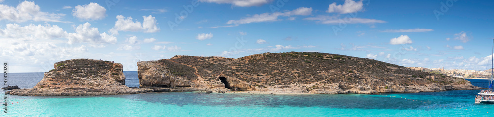 blue lagoon, Comino island, Malta.