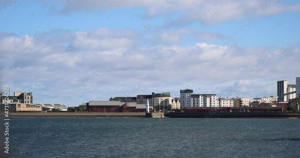 Edinburgh Harbor Lighthouse sits on a tiny island that is connected to the rest of Edinburgh by a short causeway Edinburgh Harbor Lighthouse sits on a tiny island that is connected to the rest of Edinburgh by a short causeway