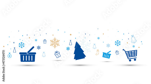 icona, cestino, carrello, compere, acquisti online, regali di natale, natale