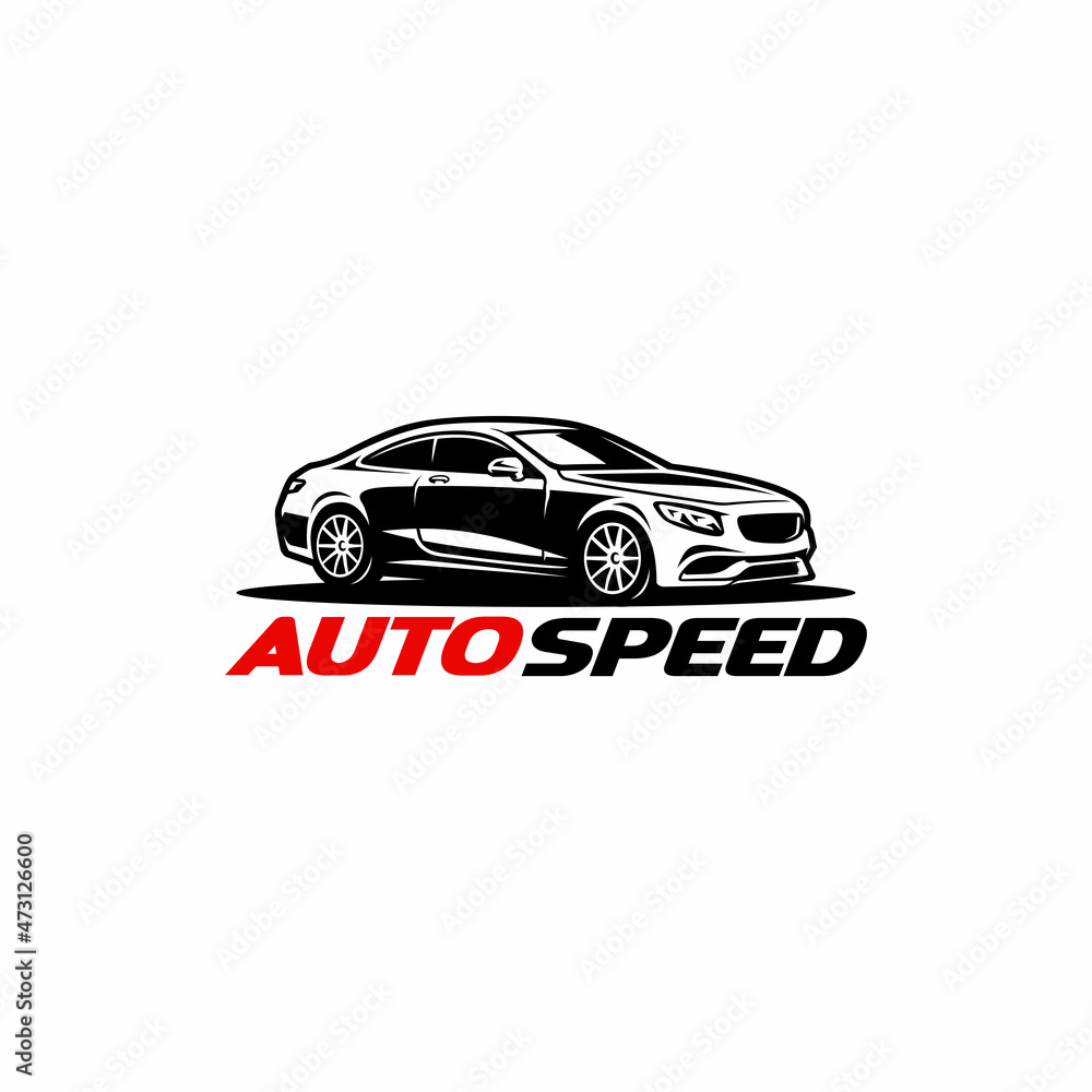 car logo, automotive logo concept with modern style in white background