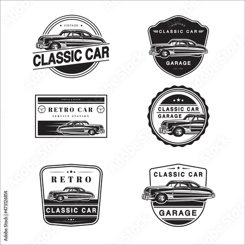 Classic Garage badge vector design