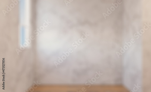 Bokeh blurred phototography. Abstract toilet and bathroom interior for background. 3D render