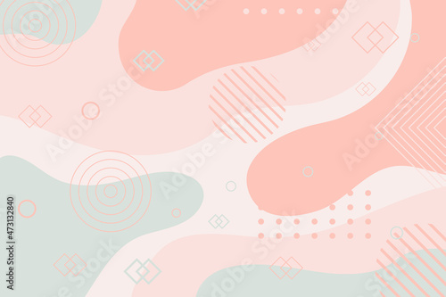 Modern Colorful Abstract Geometric Shape Memphis Style Background EPS10 great for cute projects, approachable business, sweet events, or any other similar purposes