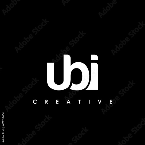 UBI Letter Initial Logo Design Template Vector Illustration photo