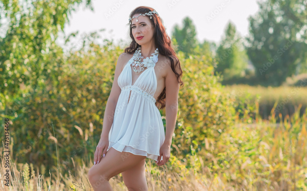 Mature lady in Boho style. Lifestyle of middle age women 40-50 years, women's beauty Mature lady in Boho style. Lifestyle of middle age women 40-50 years, women's beauty