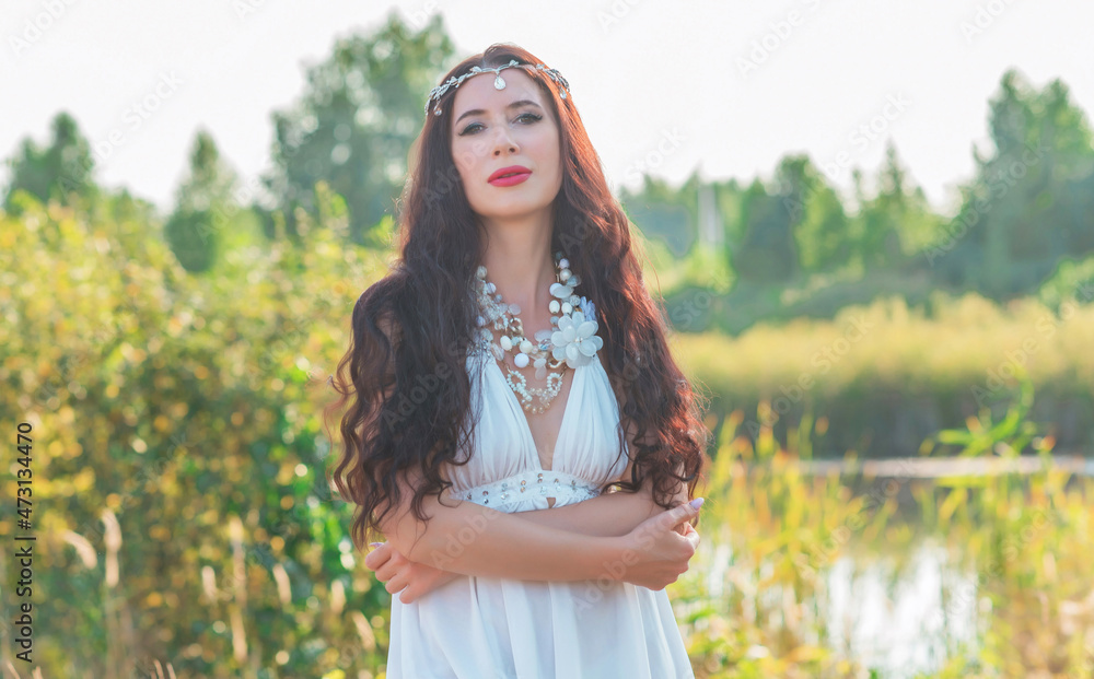 Mature lady in Boho style. Lifestyle of middle age women 40-50 years, women's beauty Mature lady in Boho style. Lifestyle of middle age women 40-50 years, women's beauty