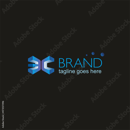 эс буквы логотип 3d abstract logo design