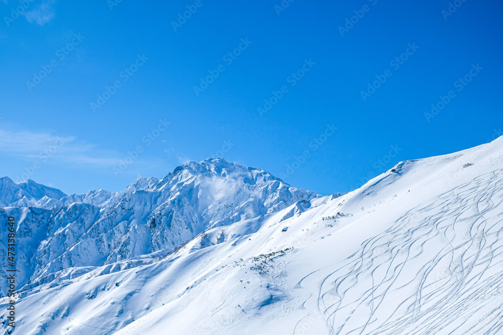 スキー場での風景写真