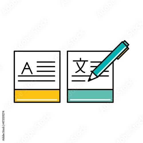 writing translation on paper
