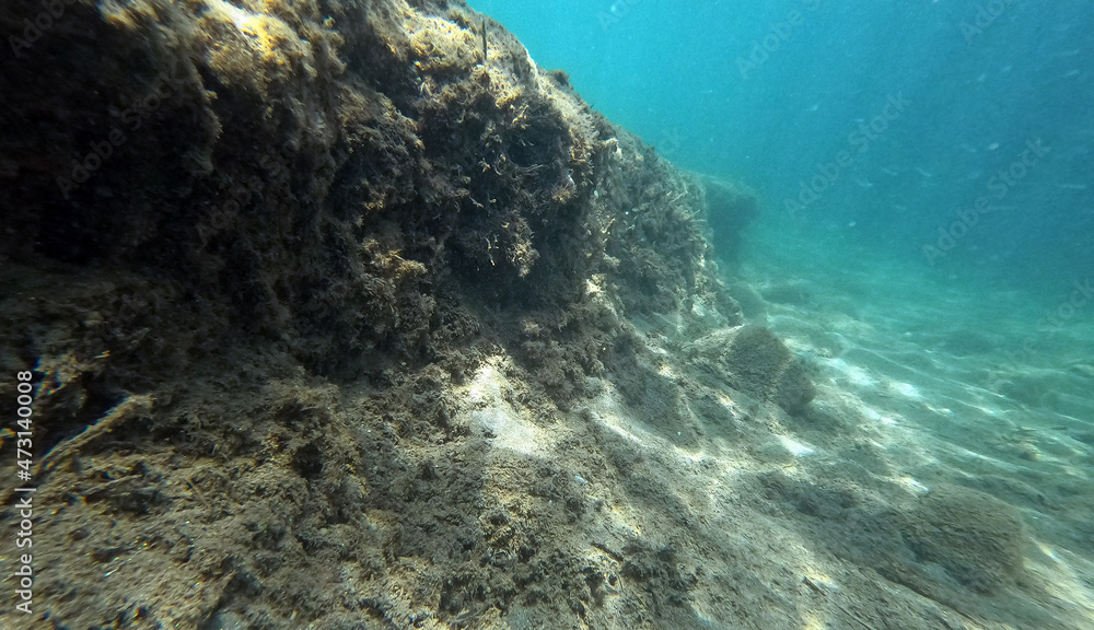 Underwater world of Mediterranean Sea. Near Marmaris, Turkey