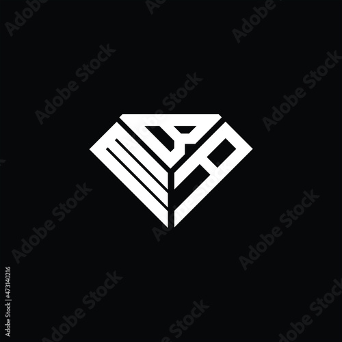 MBA letter logo creative design. MBA unique design
