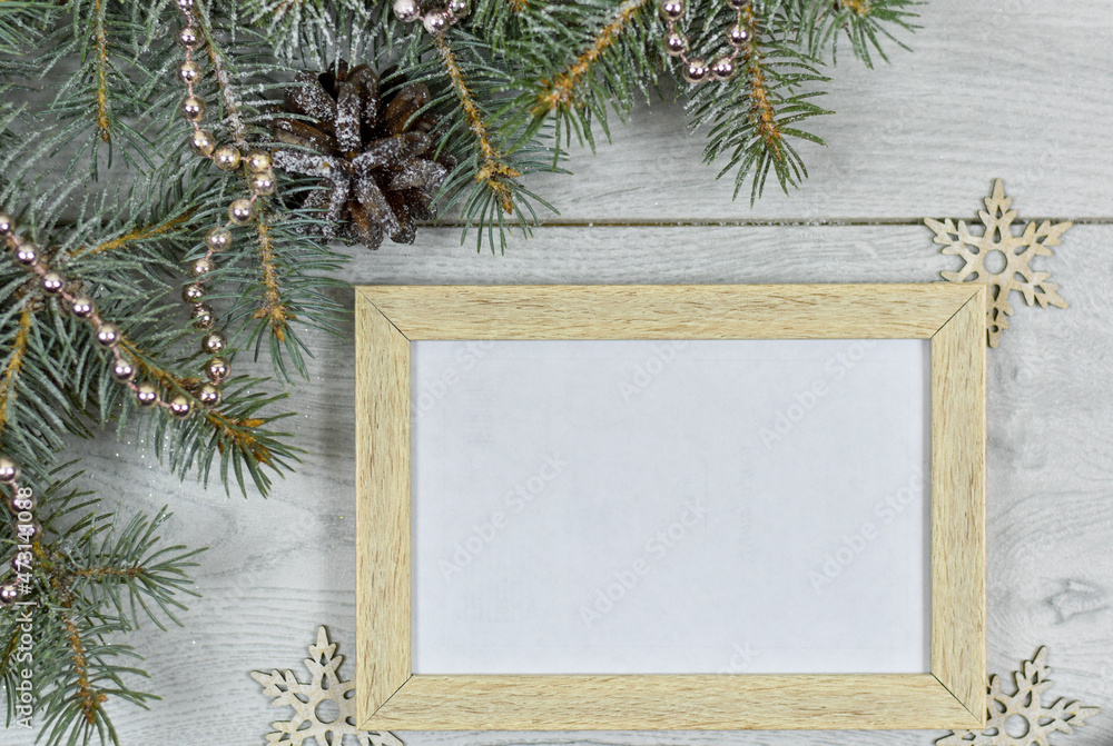 Fototapeta premium A New Year's card with a place for text