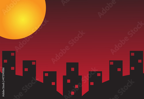 city town dark night wallpaper background design vector 