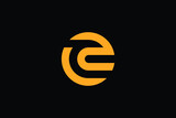 ZC monogram initials letter logo concept. CZ letter logo design on luxury background. ZC icon design. CZ trendy and Professional gold color letter icon design on black background. Z C CZ ZC