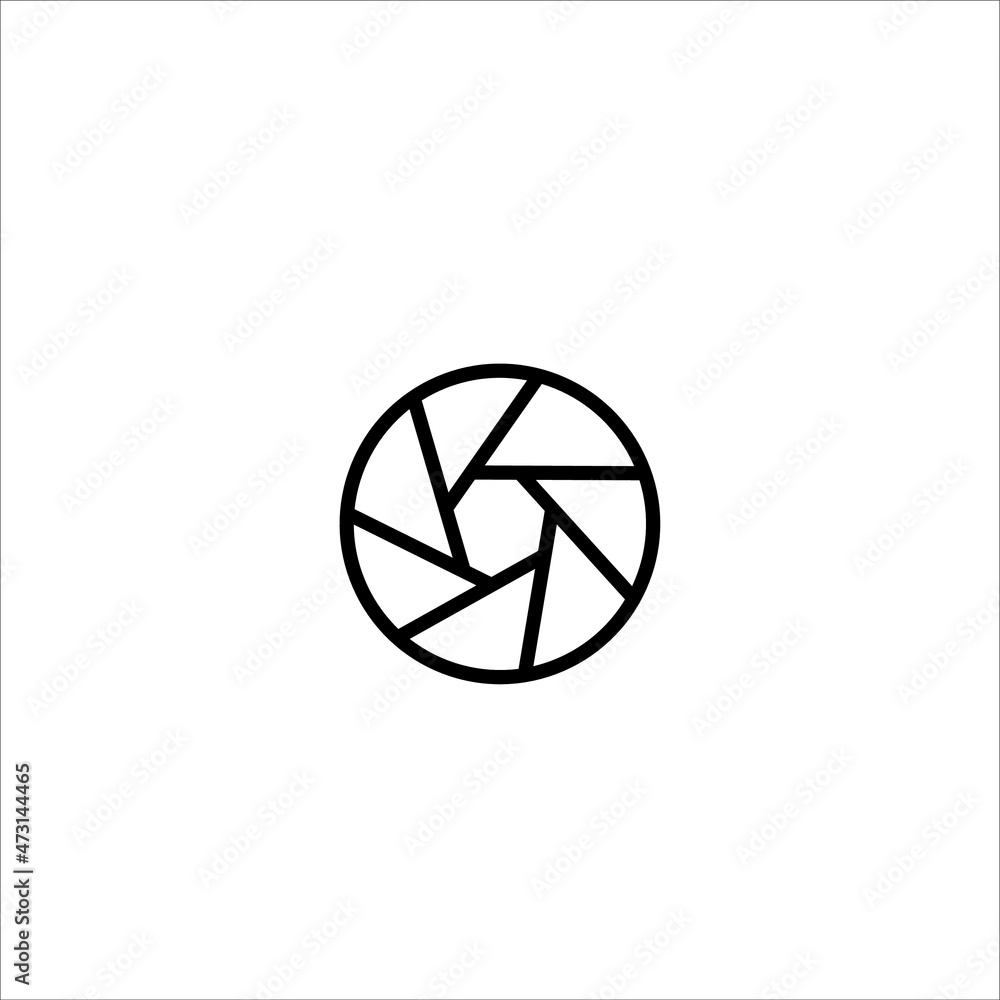 Obraz premium camera lens icon vector illustration symbol