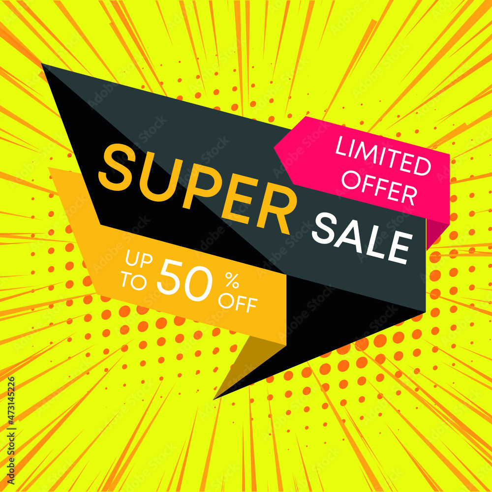 : Limited Offer Super Sale infography Template