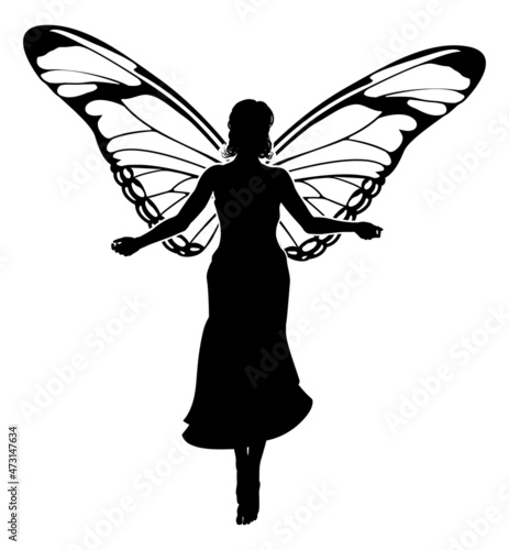 A Fairy in Silhouette With ...