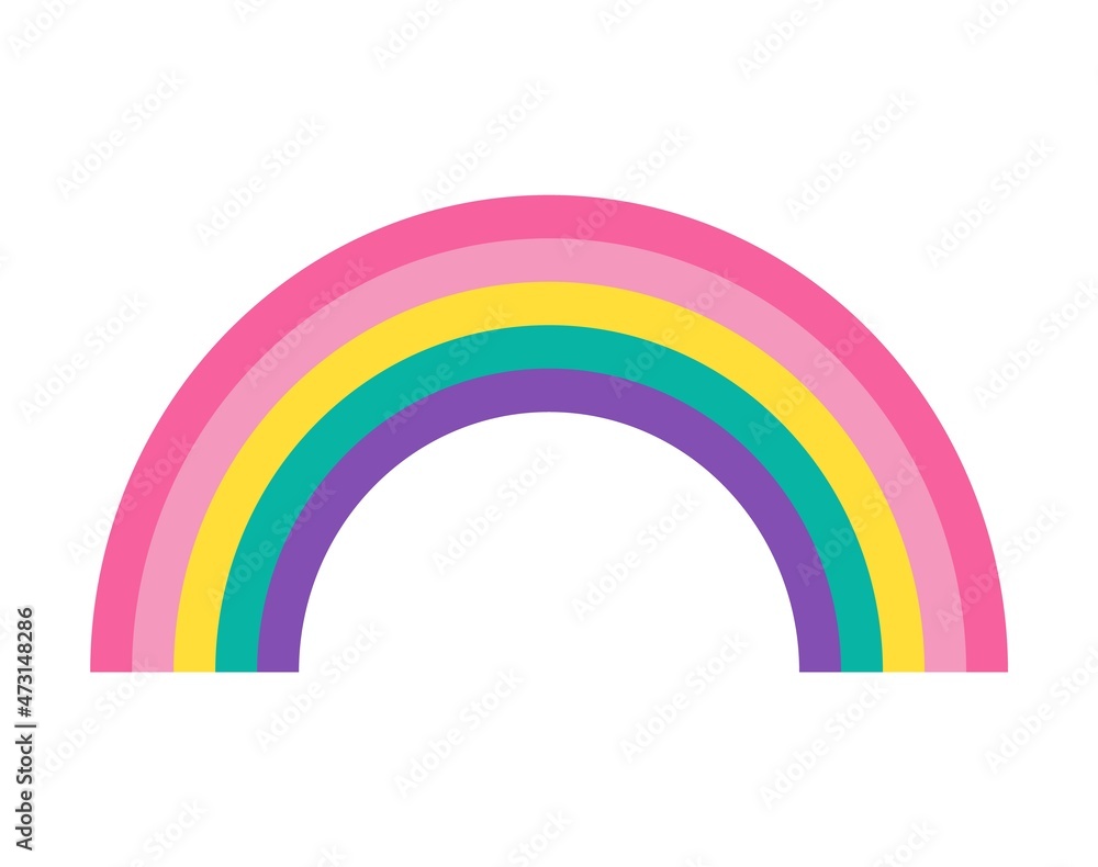 Rainbow icon. Arch spectrum. Modern flat pictogram, business, marketing, internet concept. Trendy Simple vector symbol for web site design or button to mobile app. Logo illustration Rainbow icon. Arch spectrum. Modern flat pictogram, business, marketing, internet concept. Trendy Simple vector symbol for web site design or button to mobile app. Logo illustration