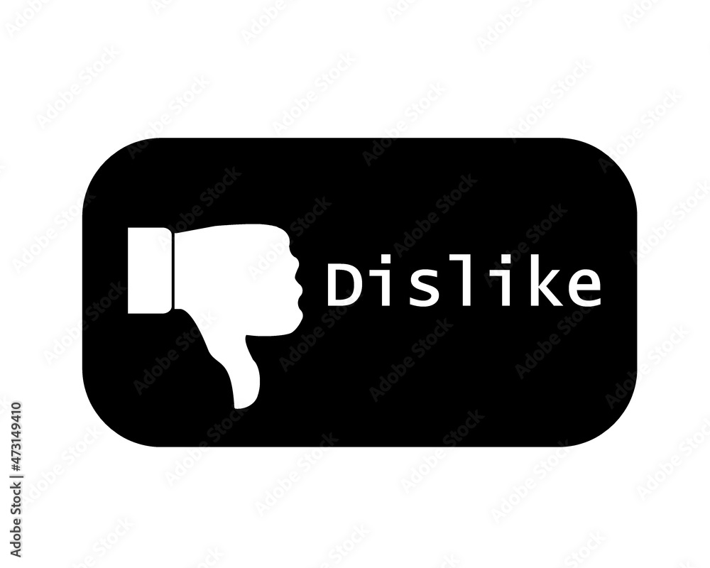 Bouton n’aime pas des réseaux sociaux, icône Bouton n’aime pas des réseaux sociaux, icône