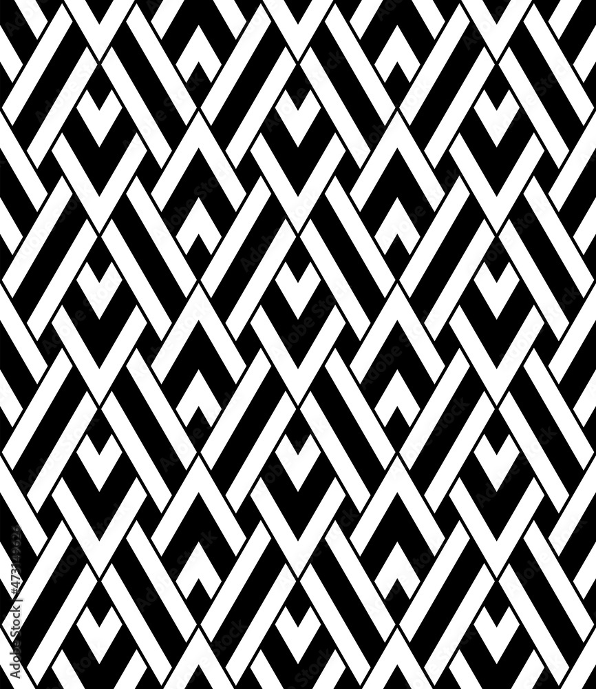 Abstract seamless geometric interlacing pattern Abstract seamless geometric interlacing pattern