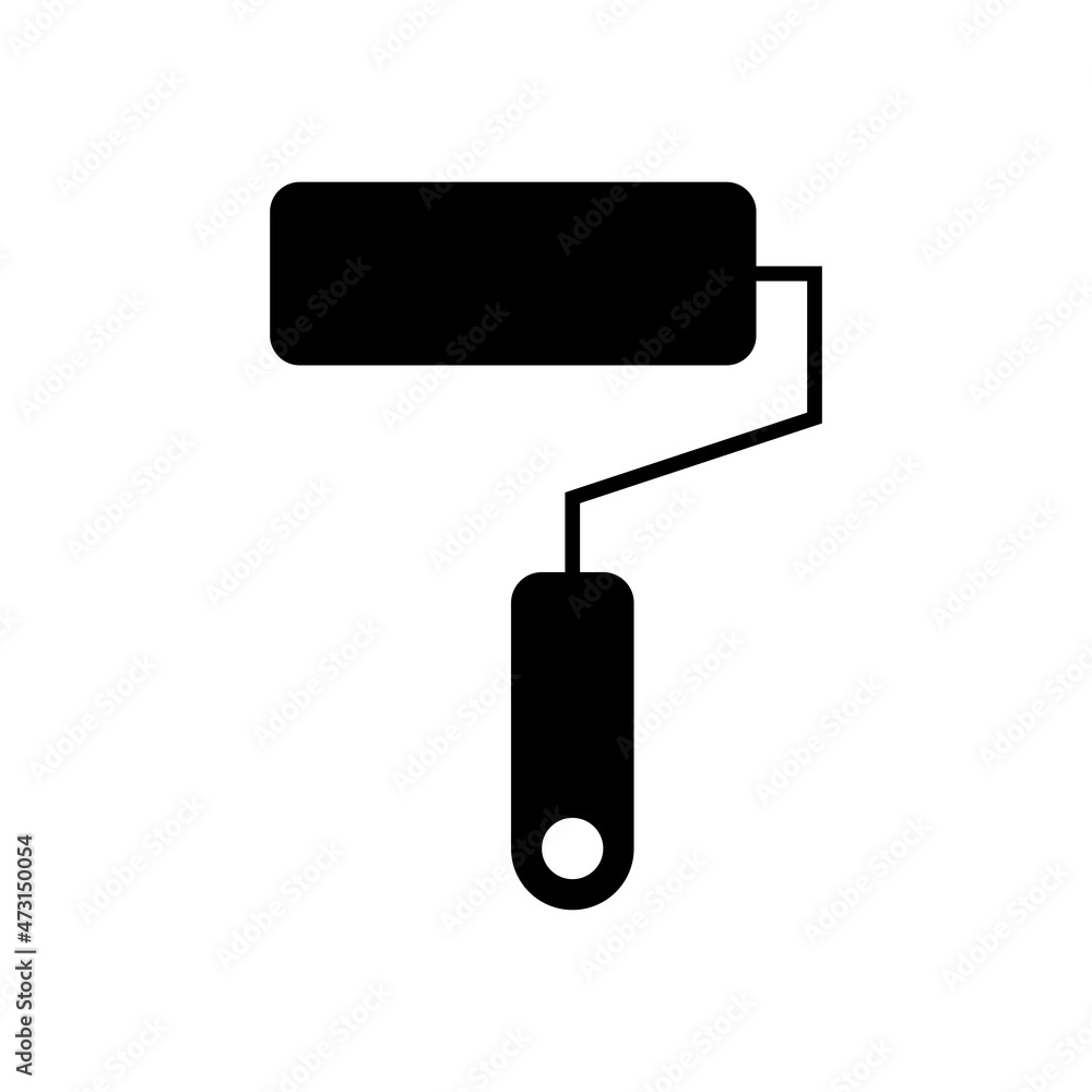 paint roller icon, paint vector, roller illustration paint roller icon, paint vector, roller illustration