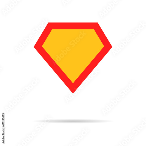Superhero logo vector icon. Super hero sign, great design for any purposes. Logo, label.