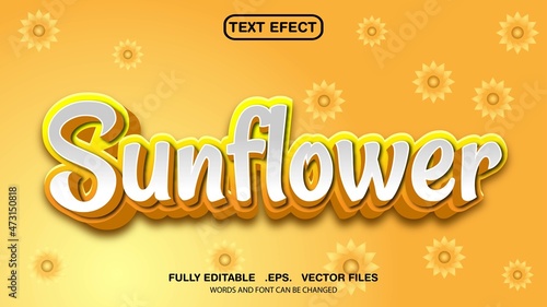 flower theme text effect