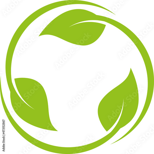 Blätter, Pflanzen, Heilpraktiker und Natur Logo, Hintergrund