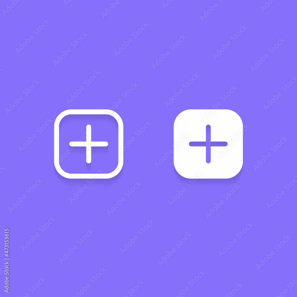 New Post, Plus, Add Icon of Social Media. Vector Illustration New Post, Plus, Add Icon of Social Media. Vector Illustration