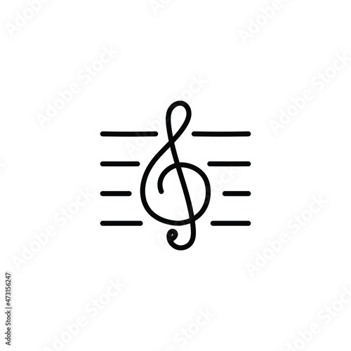 editable icons of digital or online music media player. simple and minimalist illustration for music website or application interface.