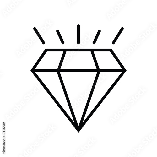diamond on white background