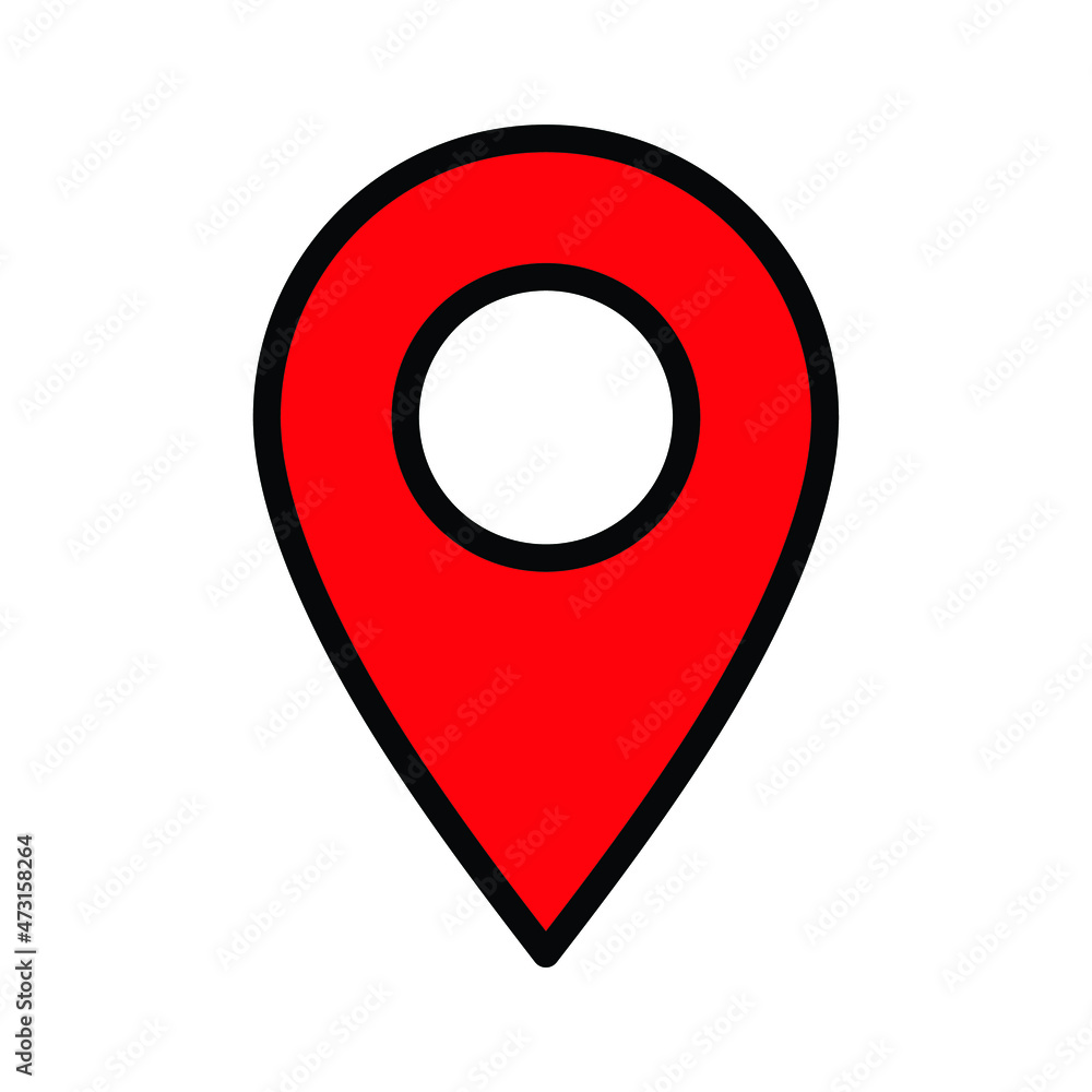 map pointer with icon map pointer with icon