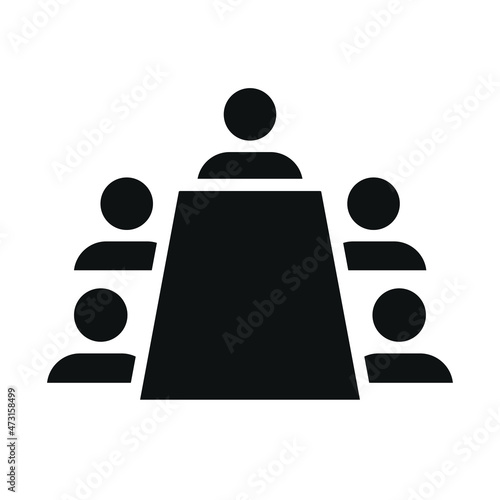 Business meeting, discussion icon.  Illustration vector