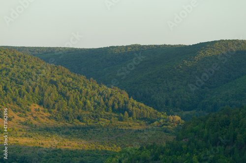 Green hills and mountains © lijphoto