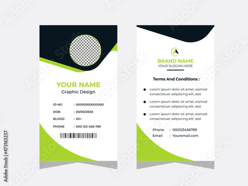 Minimalist professional business id card design