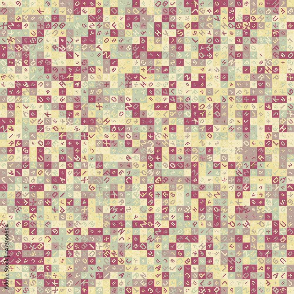 Fototapeta premium Abstract Geometric Pattern generative computational art illustration