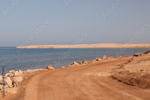 Slika na platnu View of the Red Sea coast. Gulf of Aqaba. Saudi Arabia.